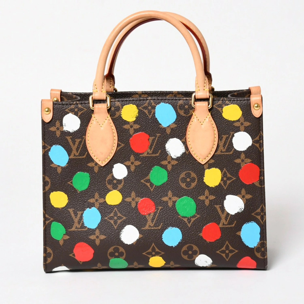 Louis Vuitton bag Paint shoulder handbag Dot Go Yayoi Kusama The On Black